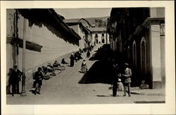 Street Scene La Paz, Bolivia Postcard Postcard
