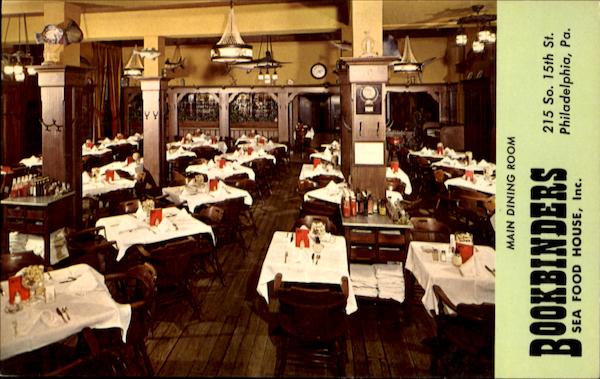 15Th St. Bookbinders Seafood House Inc, 215 S 15th St Philadelphia Pennsylvania
