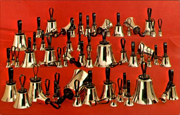 The Sixty-One Note Set Of Schulmerich Handbells, Carillon Hill Sellersville Pennsylvania