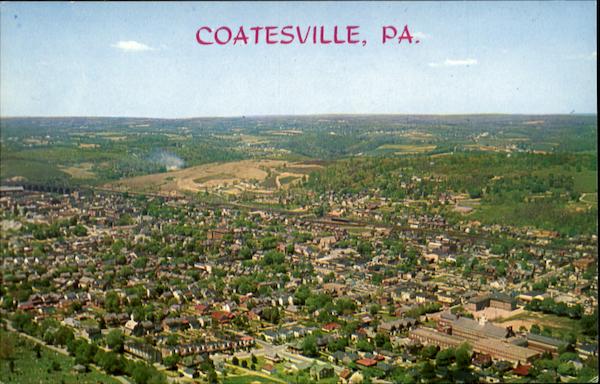 Aerial View Of Coatesville Pennsylvania