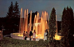 The Beautiful Fountains At Mount Airy Lodge Mount Pocono, PA Postcard Postcard