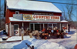 Paradise Valley Lodge's Hayride, Memorytown Postcard