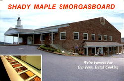 Shady Maple Smorgasboard, Box 2235 R.D. #2 1 Mile East of Blue Ball on Route 23 East Earl, PA Postcard Postcard