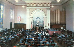 Zion Baptist Church On Sunday Morning, 13th Street Above Wallace Postcard