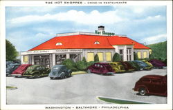 Hot Shoppes Drive-In Restaurants Postcard Postcard
