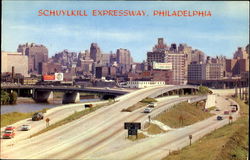 The Schuylkill Expressway Philadelphia, PA Postcard Postcard