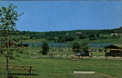 Woodcock Creek Lake, Route 77 & 86 Meadville, PA Postcard Postcard