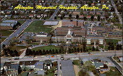 Aerial View Of Abington Memorial Hospital Postcard