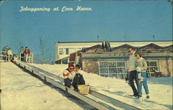 Jobogganing At Cove Haven Postcard