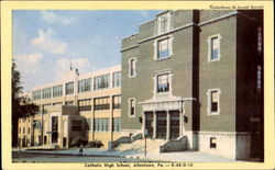 Catholic High School Allentown, PA Postcard Postcard