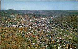 Aerial View Of Bradford Pennsylvania Postcard Postcard