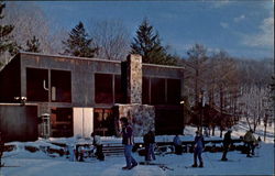 Ski-Hut The University Lodge, Indiana University Of Pennsylvania Postcard