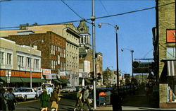 Philadelphia Street,U. S. Route 119 & 422 Indiana, PA Postcard Postcard