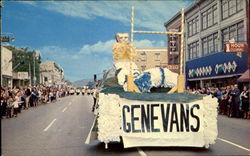 Geneva College's Annual Homecoming Parade Postcard