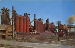 Blast Furnaces Of The National Tube Company Postcard