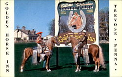 Golden Horse Inn, U. S. Route 1 and Street Road Trevose, PA Postcard 