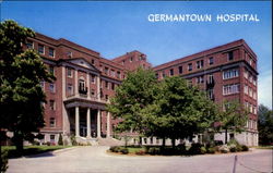 Germantown Hospital, Wister St. Postcard