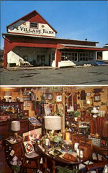 The Village Barn, Route 263 Bucks County Postcard