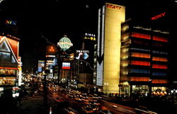 Ginza At Night Tokyo Japan