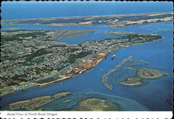 Aerial View Of North Bend Oregon Postcard Postcard