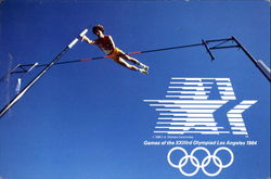 Games Of The XXIIIrd Olympiad Los Angeles 1984 Postcard