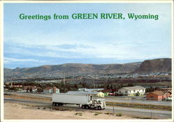 Greetings From Green River Wyoming Postcard Postcard