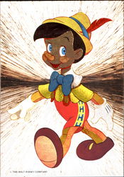 Metallic Pinochio Postcard