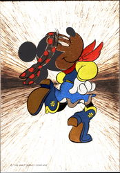 Metallic Western Minnie Postcard