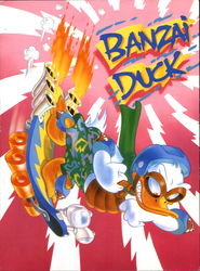 Banzai Duck Postcard