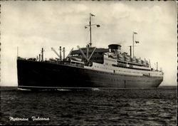 Motonave Vulcania Postcard