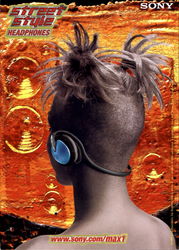 Street Style Headphones Postcard