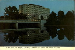 City Hall At Night Postcard