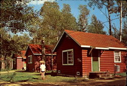 Modern Cabins, Greenwater Lake Provincial Park Postcard