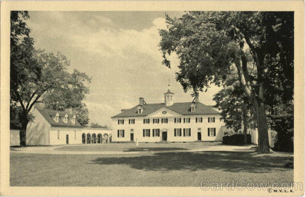 Mount Vernon Mansion West Front Virginia