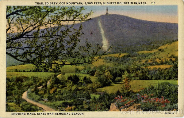 Trail to Greylock Mountain Mass State War Memorial Beacon Bennington Vermont