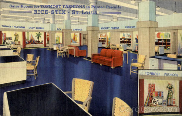Rice Stix Department Store Sales Rooms Fashions St. Louis Missouri