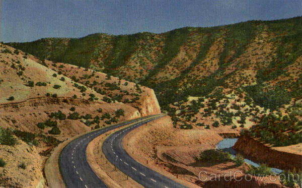 US 66 Four Lane Highway Tijeras Canyon Albuquerque New Mexico