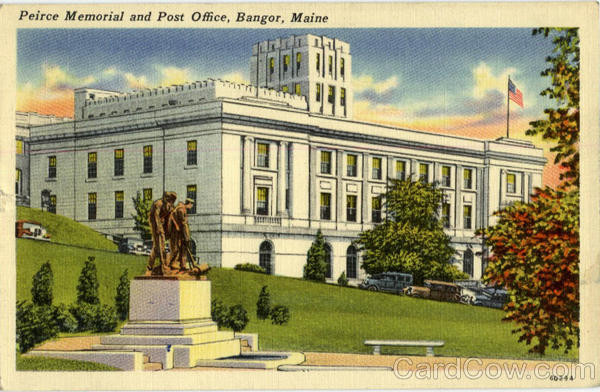 Peirce Memorial and Post Office Bangor Maine
