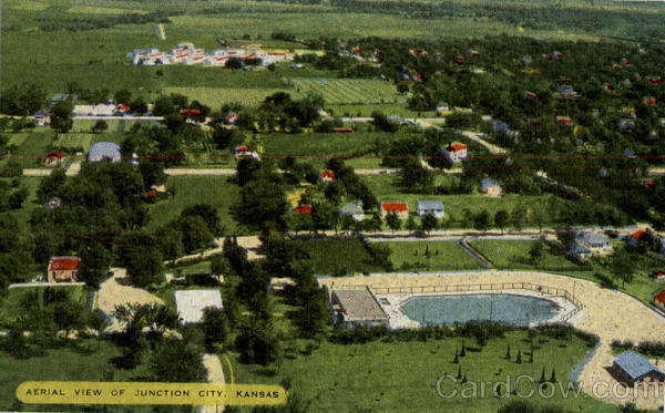 Aerial View of Junction City Kansas