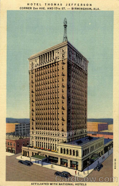 Hotel Thomas Jefferson Corder 2nd Ave and 17th St. Birmingham Alabama
