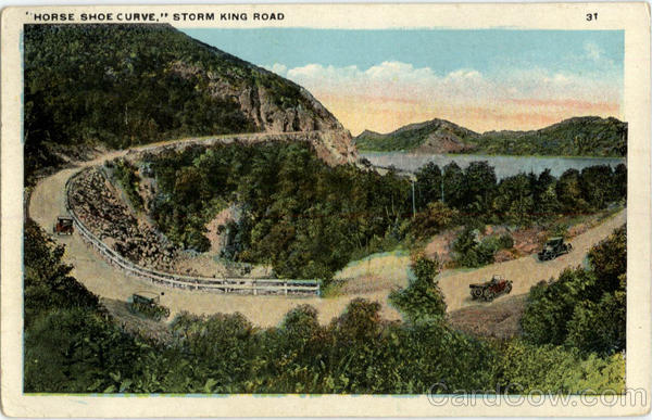 Horse shoe Curve Storm King Road Hiway West Point New York