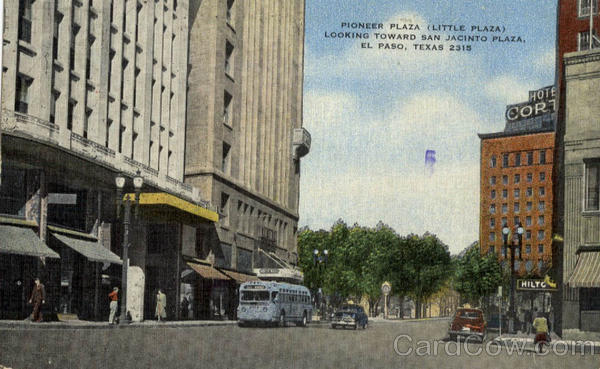 Pioneer Plaza Little Plaza Looking Toward San Jacinto Plaza El Paso Texas