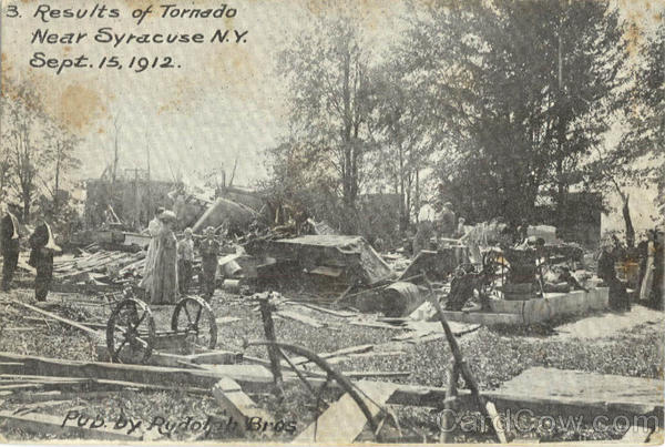Results of Tornado September 15, 1912 Syracuse New York