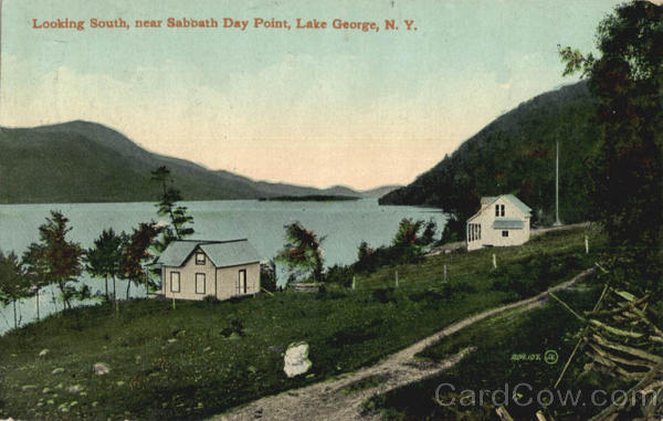 Looking South near Sabbath Day Point Lake George New York
