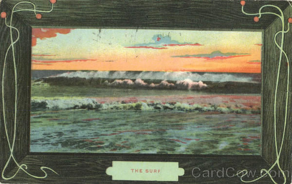The Surf - Sunset Ocean Scene Painting Scenic