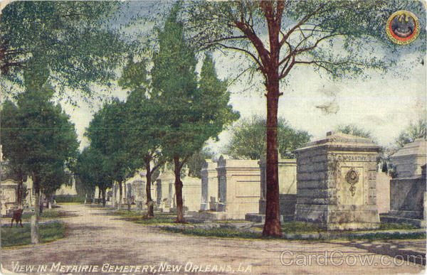 View in Metairie Cemetery New Orleans Louisiana