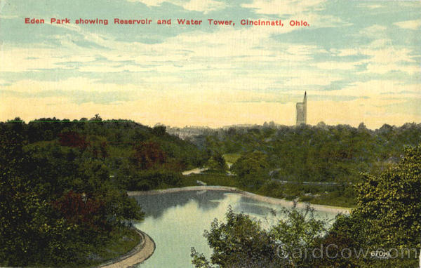 Eden Park showing Reservoir and Water Tower Cincinnati Ohio