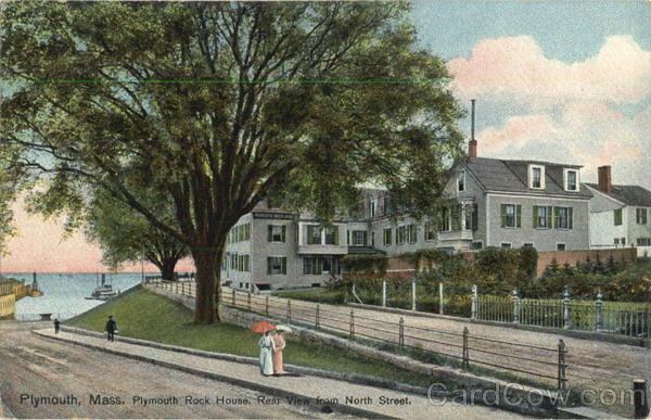 Plymouth Rock House, Rear View, North Street Massachusetts