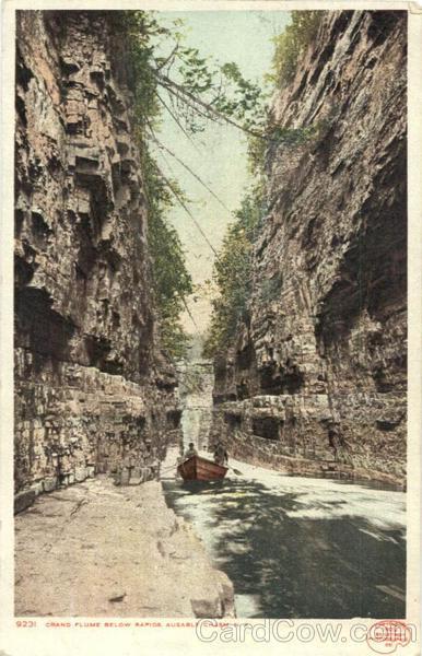 Grand Flume Below Rapids Ausable Chasm New York