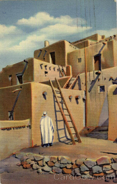 Corner in Taos Pueblo New Mexico